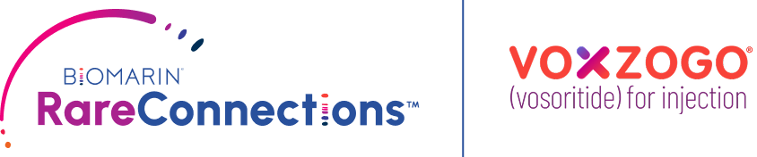BioMarin RareConnections™ and VOXZOGO® (vosoritide) Logo