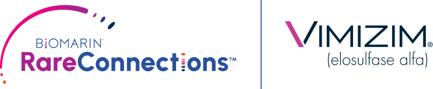 BioMarin RareConnections™ and VIMIZIM® (elosulfase alfa) Logo